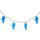 Screaming Hand Santa Cruz String Lights Blue