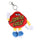 Dot Guy Santa Cruz Plushie Keychain Red