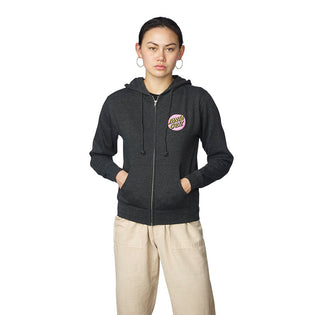 Other Dot Womens Santa Cruz Zip Hoodie Black