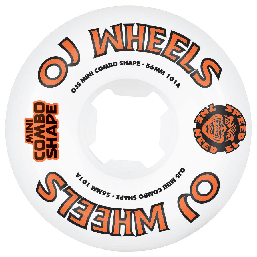 56mm Team Line Original Mini Combo 101a OJ Skateboard Wheels