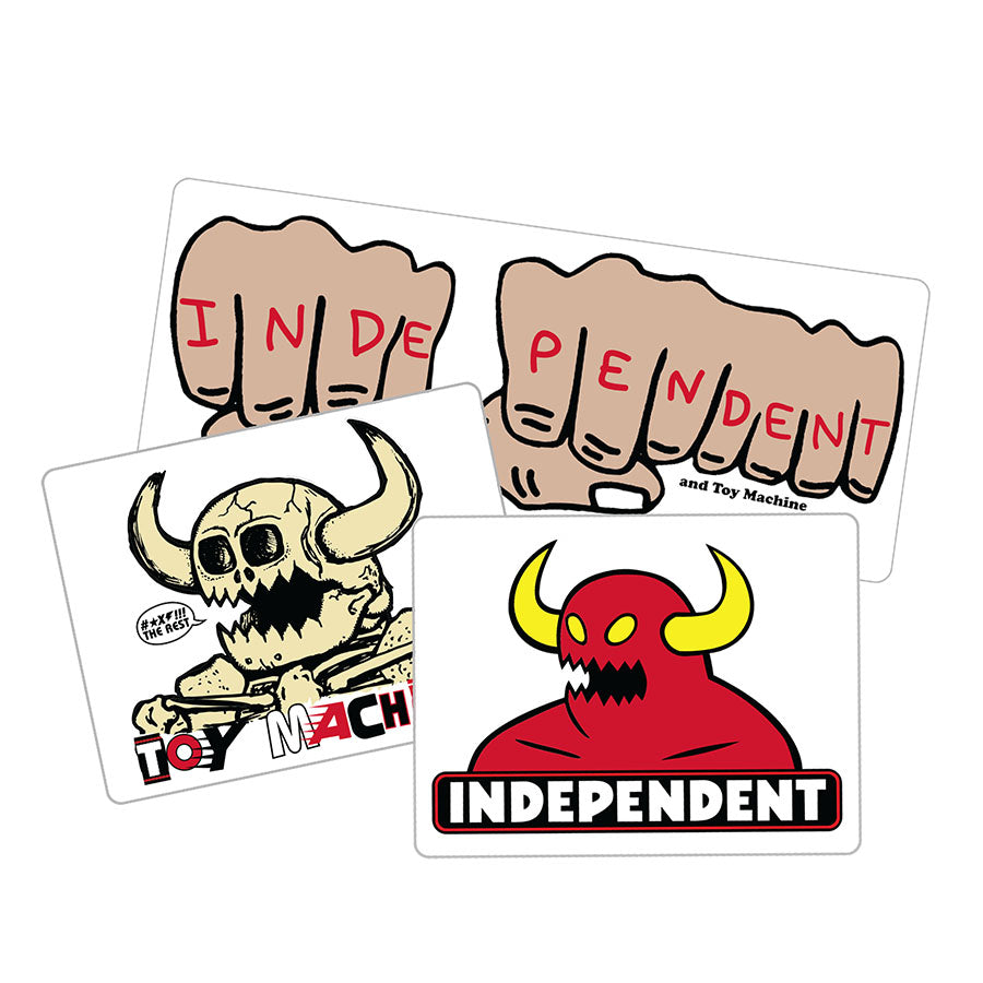 Toy Logo Mash Independent Stickers (3 Pack)