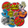 Pack of 10 Assorted 5in Santa Cruz Stickers Assorted Color