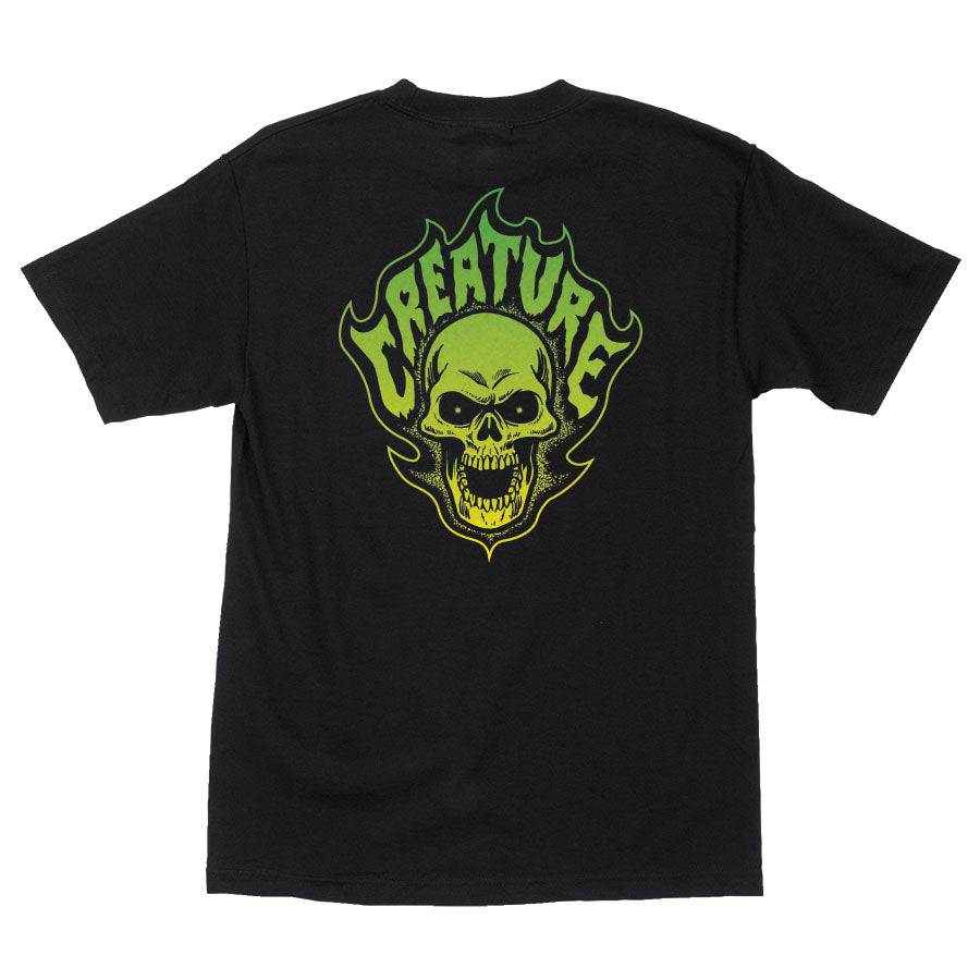 Bonehead FlameT-Shirt | Men's T-Shirts | Creature Skateboards