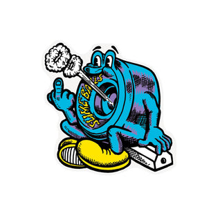 SB Puff Balls 3in Slime Balls Stickers (25 Pack) Blue/Yellow