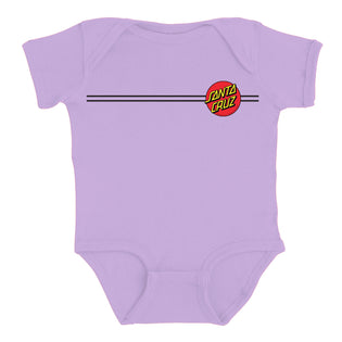 Classic Dot Santa Cruz Baby One Piece Bodysuit Sunset
