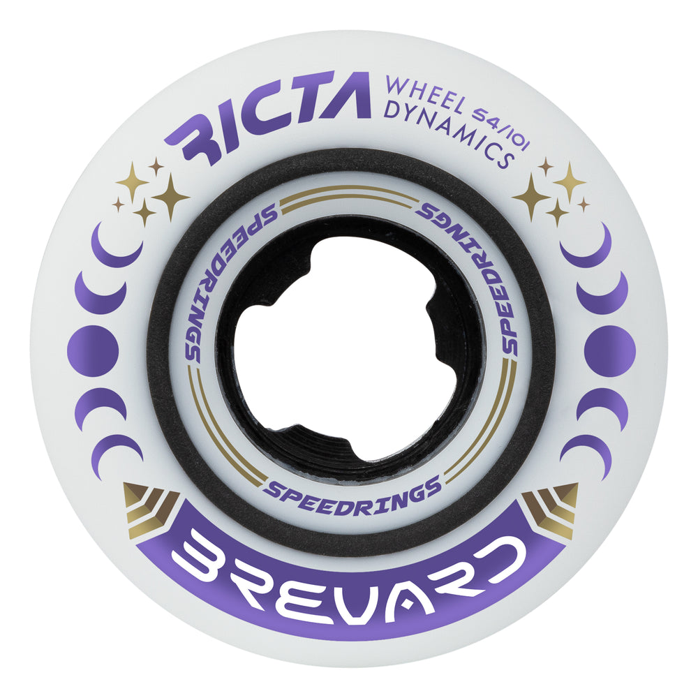 Ricta Skateboard Wheels 52mm Speedrings Slim 99A White/Purple
