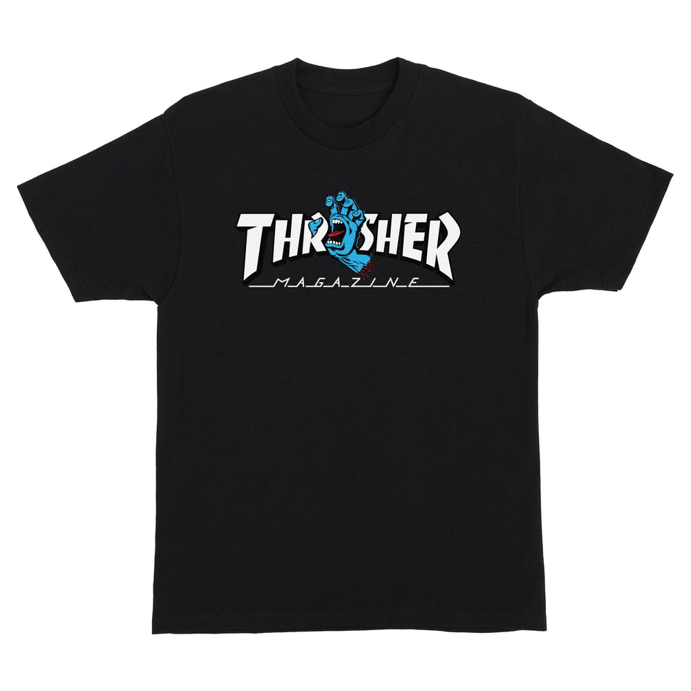 Santa Cruz x Thrasher Screaming Logo T-Shirt - Black