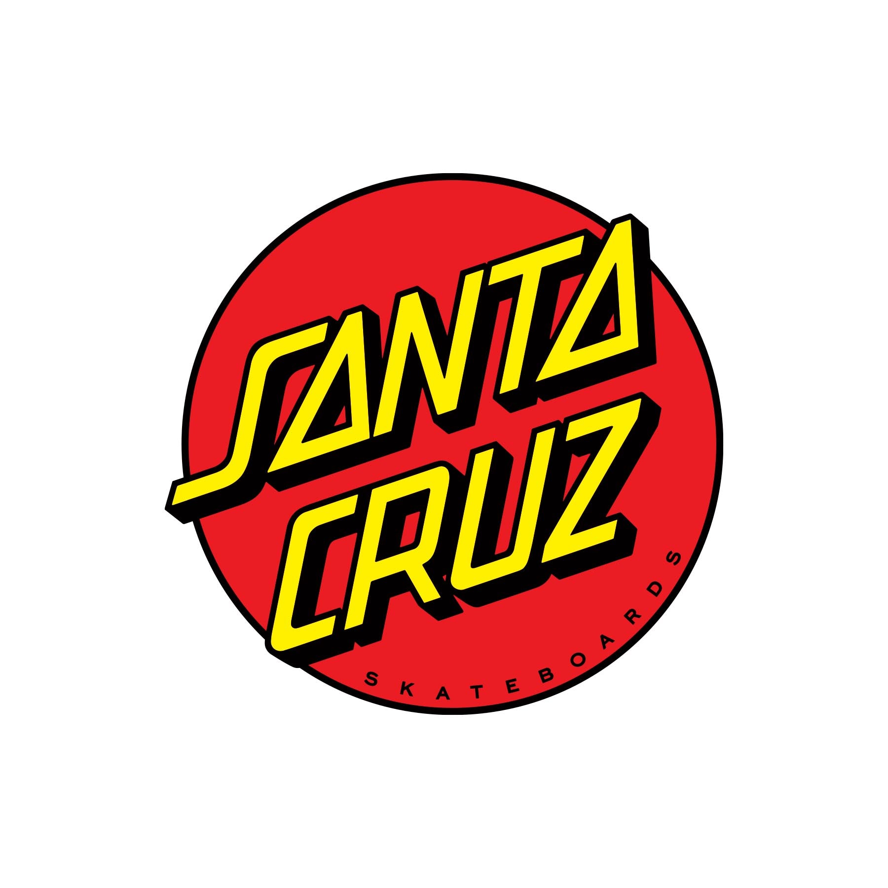 vtg 1980s Santa Cruz Skates skateboard sticker Bullet Wheels