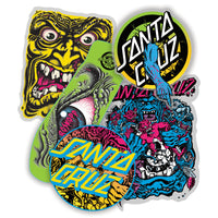 Pack of 10 Assorted Santa Cruz Stickers