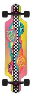9.0in Sundown Stripes Santa Cruz Drop Thru Longboard No Color