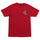 Screaming Hand Mens Santa Cruz T-Shirt Red w/Grey/Gold