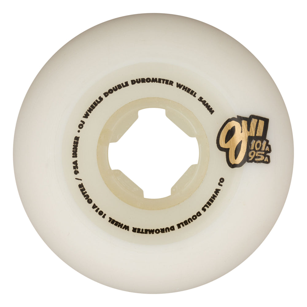 54mm / 101a/95a Double Durometer Mini Combo | OJ Skateboard Wheels