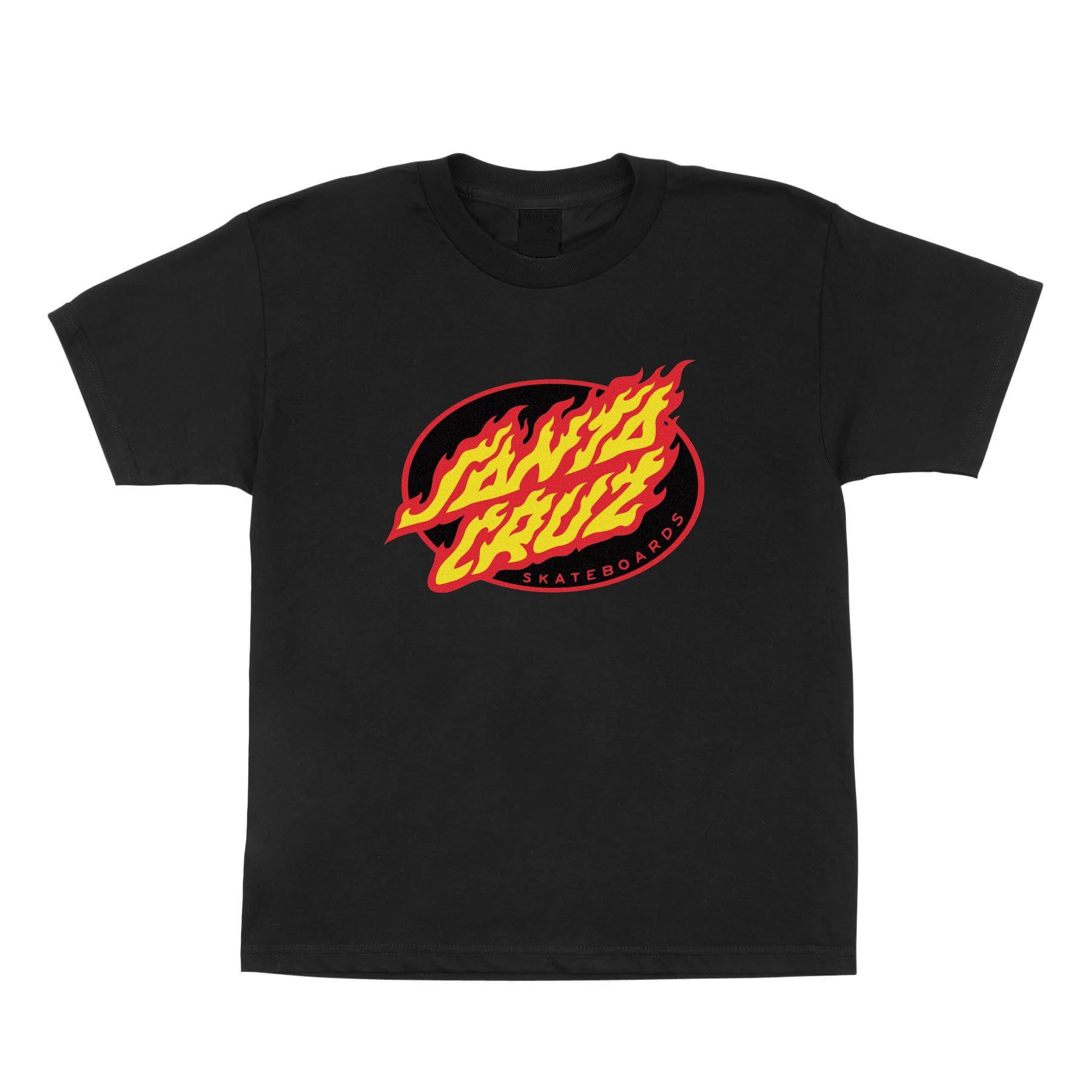 True Oval Flame Dot T-Shirt | Youth Skate Clothing | Santa Cruz