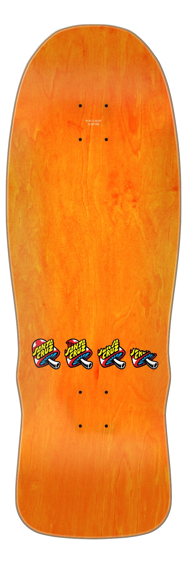 10.35in Winkowski 8Ballr Comic Shaped Skateboard Deck Santa Cruz