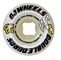 58mm White 101a/95a Double Duro | OJ Skate Wheels