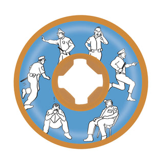 60mm Nick Boserio Sad Security Combos Orange 97a Skateboard Wheels OJ Orange