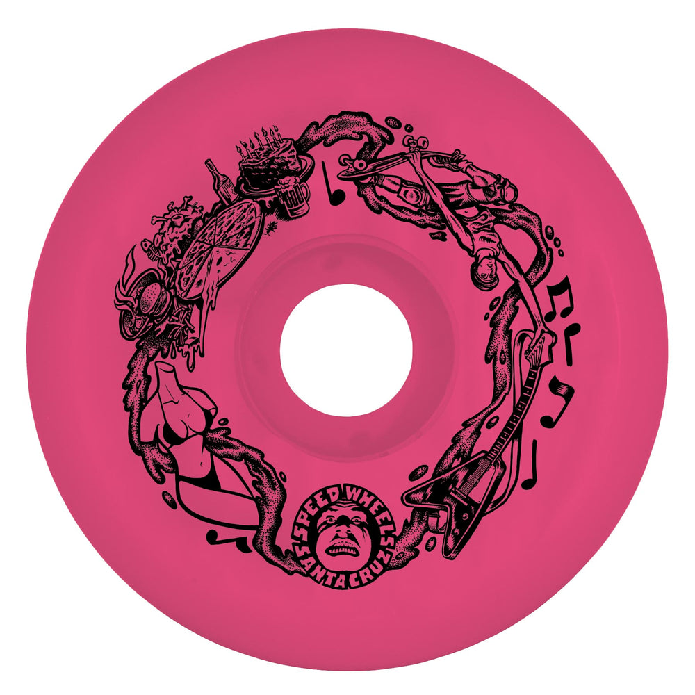 65mm / 97a Big Balls Pink Reissue | Santa Cruz Speed Wheels | Slime Balls  Skateboard Wheels