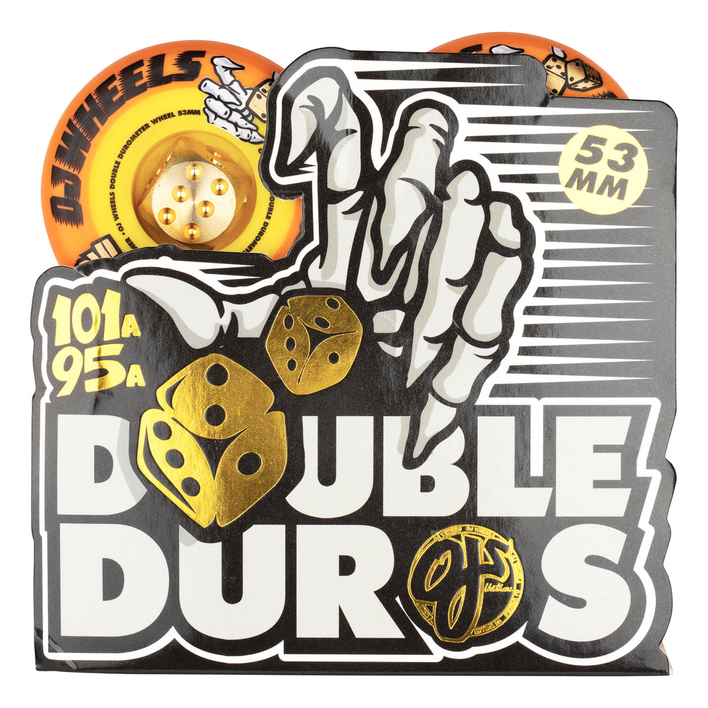 53mm Double Duro Orange 101a/95a | OJ Skateboard Wheels