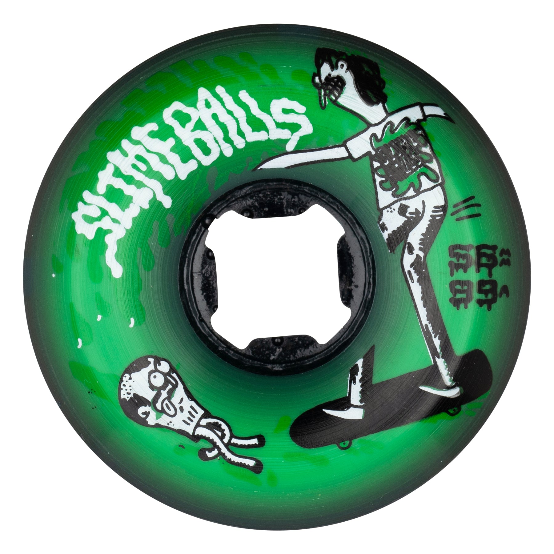 56mm Jay Howell Speed Balls Green 99a | Slime Balls