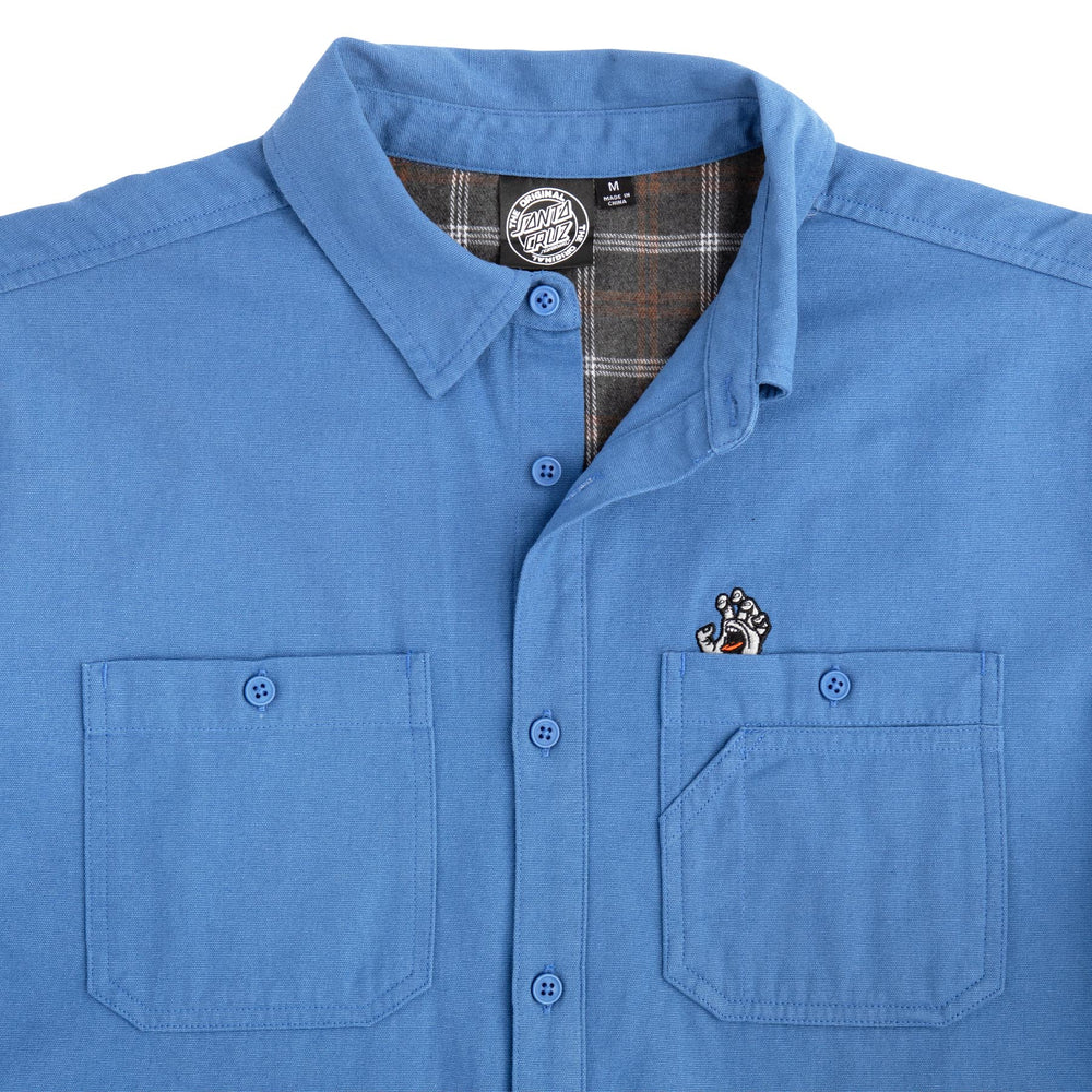 Screaming Hand Long Sleeve Shirt | Button Down | Santa Cruz