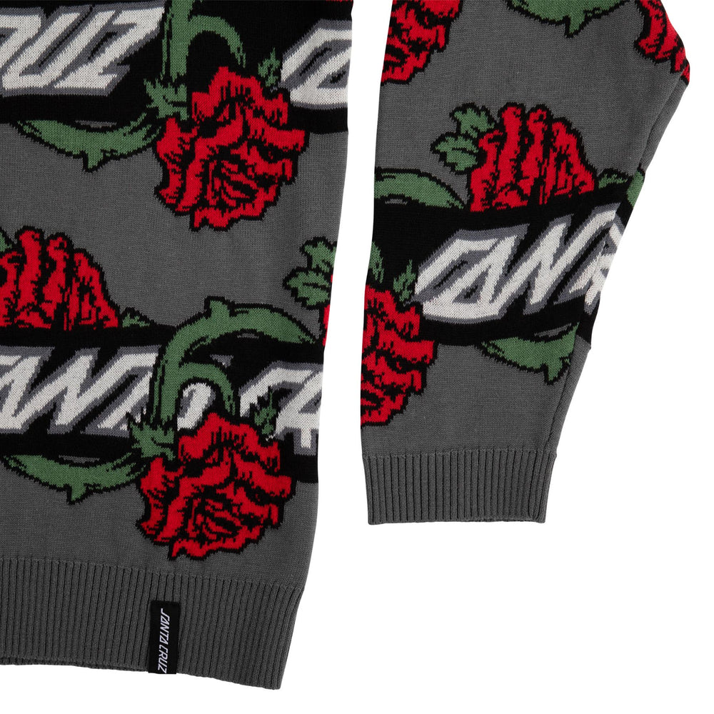 スケートボード SANTA CRUZ DRESSEN ROSES VINE OPUS XL Dressen Rose Vine Sweater | Men's Skate Apparel | Santa Cruz
