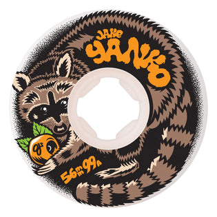56mm Jake Yanko Night Panda Elite Chubbies 99a OJ Skateboard Wheels White