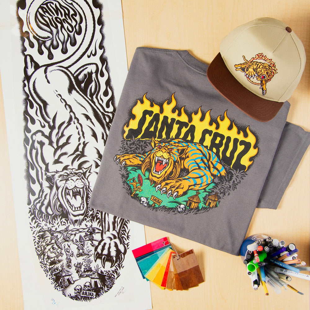 SANTA CRUZ Salba Tiger Snapback Cap サンタクルーズ キャップ Salba Tiger Snapback | Skate Hats | Independent Trucks
