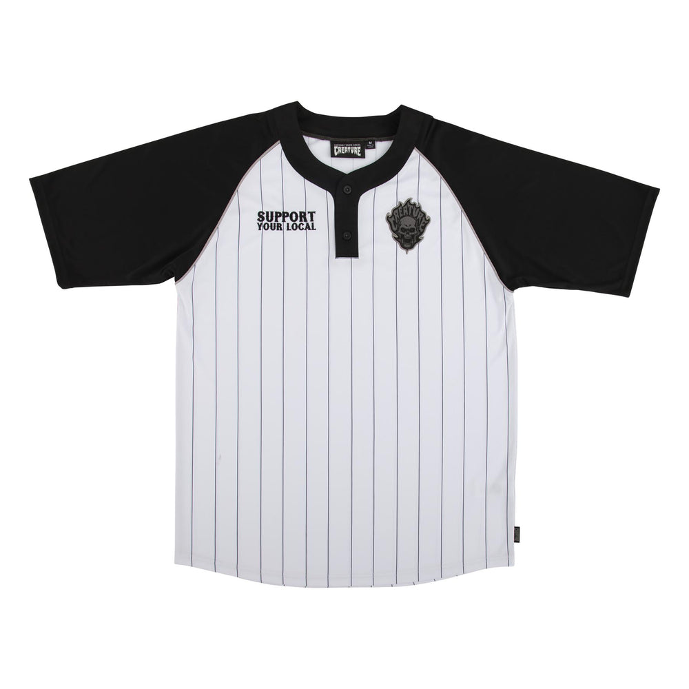 Fiend Work Baseball Jersey | Men's Skate Apparel | Creature Fiend Work Baseball Jersey | Men's Skate Apparel | Creature