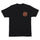 Flame Ringed Dot Mens Santa Cruz T-Shirt Black