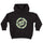 Flame Ringed Dot Kids Santa Cruz Hoodie Black