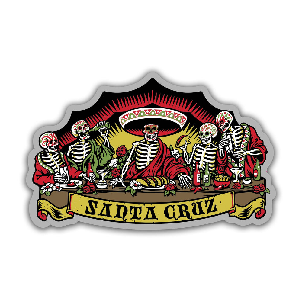 Guzman Dead Diners Sticker | Skate Decal | Santa Cruz