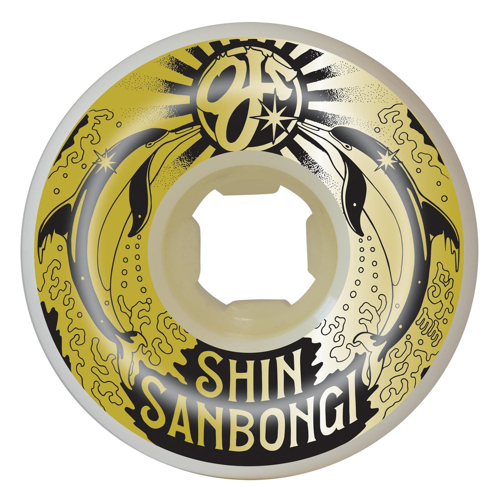 54mm Shin Sanbongi Dolphins Double Duro White 101a/95a | OJ Skateboard  Wheels