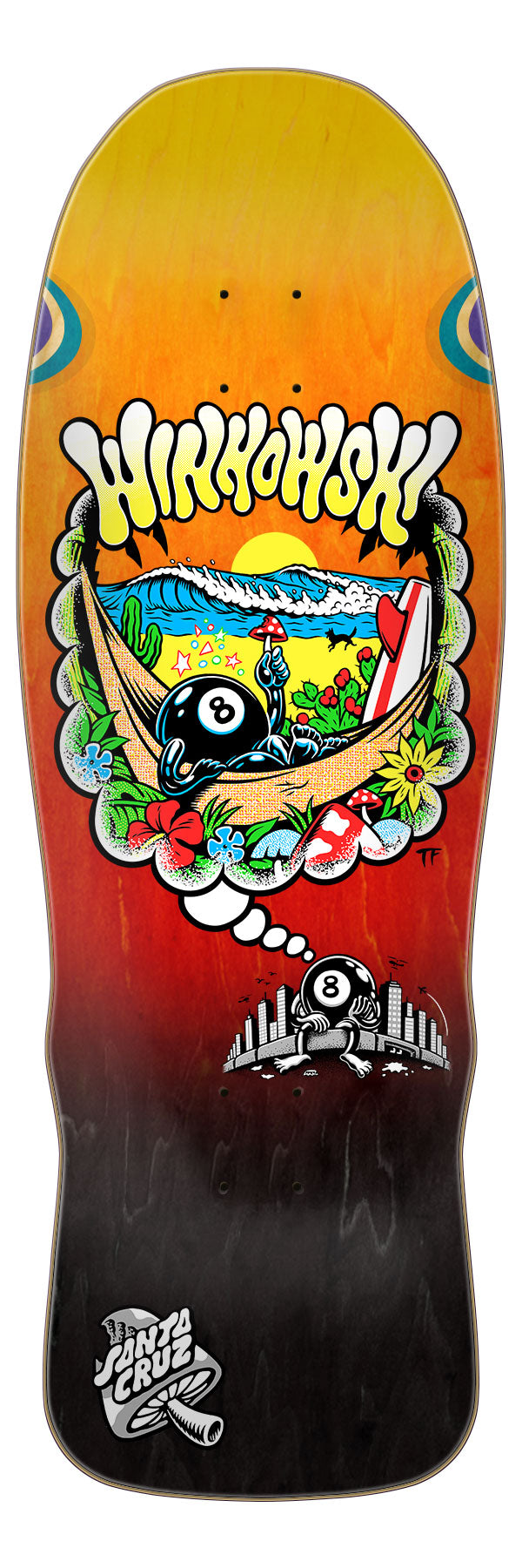 winkowski Thrash Panda Neon 2025 santa cruz skateboard deck 2024