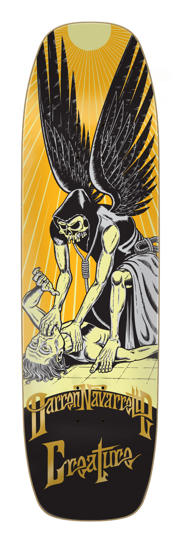 希少CREATURE NAVARRETTE ANGEL OF DEATH XL Navarrette Angel Of Death XL 9in | Shaped Skateboard Decks