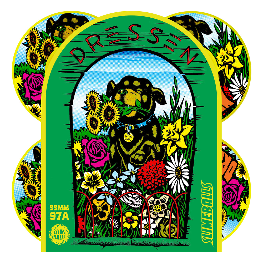 スケートボード Slimball Eric dressen 55mm Eric Dressen Pup 97a | Slime Balls Reissue Skateboard