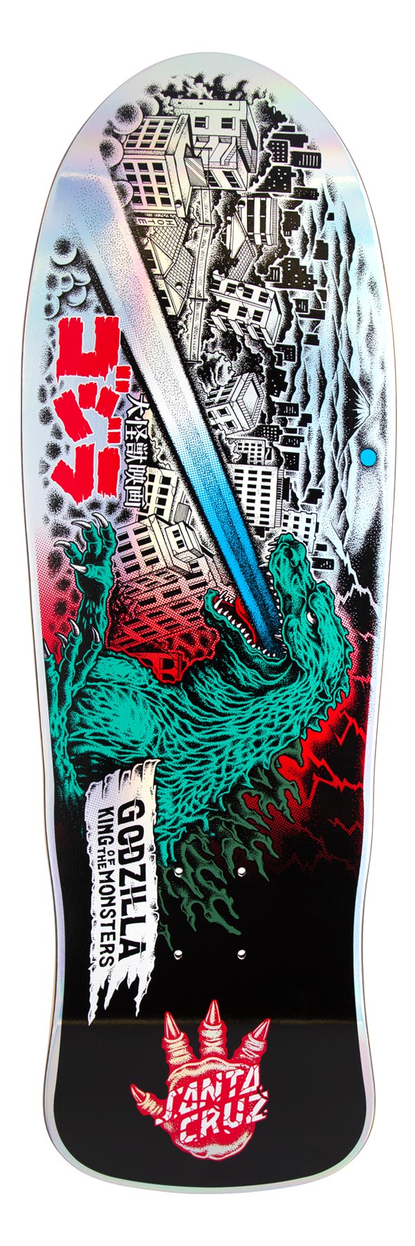 Skate Direct Exclusive 9.85in Godzilla O'Brien Reaper LTD Santa Cruz Skateboard Deck