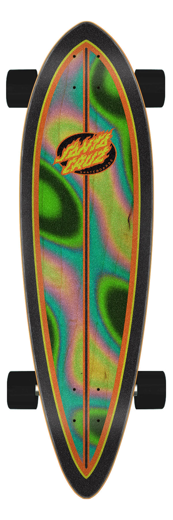 Oval Flame Lava Dot 9.20in | Pintail Cruiser | Santa Cruz Skateboards