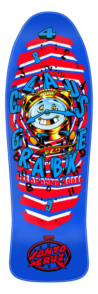 9.89in Grabke All Around Reissue Deck | Shaped 80s Skateboard | Santa Cruz