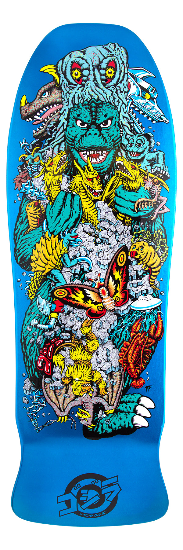 10.125in Godzilla Kaiju Roskopp Santa Cruz Skateboard Deck