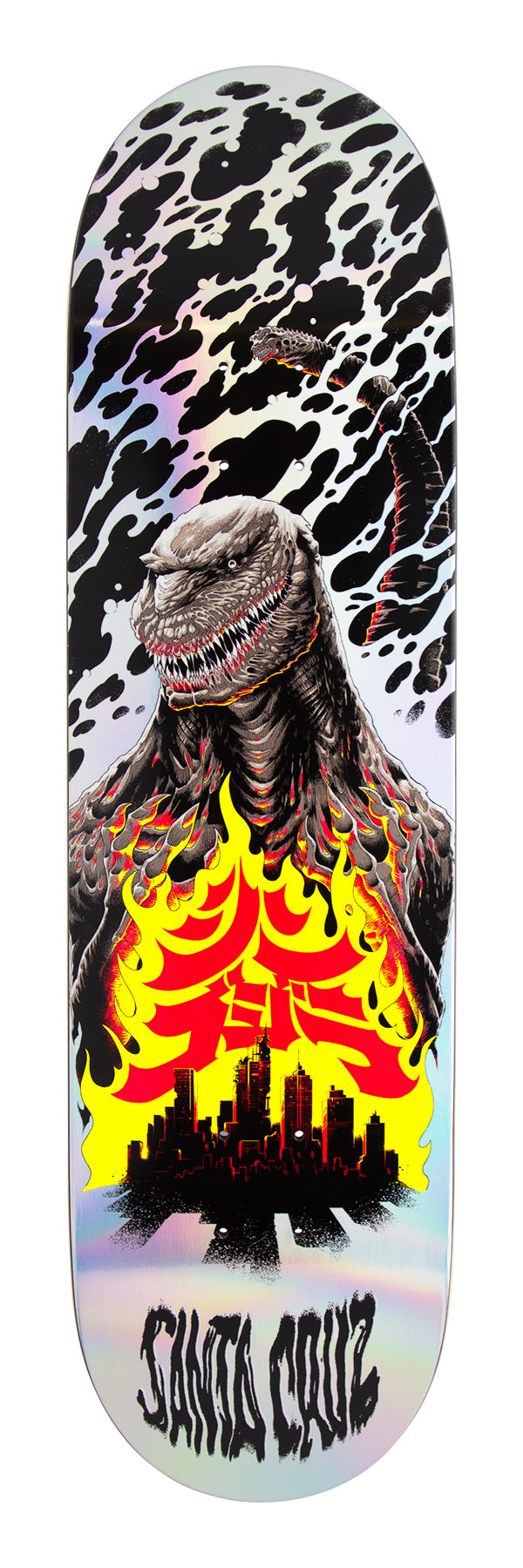 8.5in Godzilla Shin Knox Firepit Santa Cruz Skateboard Deck