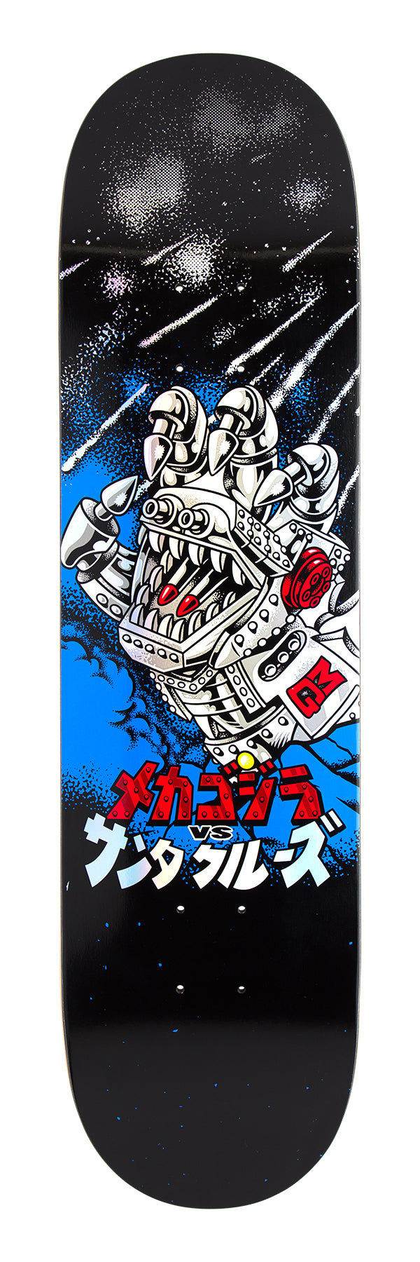 8.00in Godzilla Mecha Hand Santa Cruz Skateboard Deck