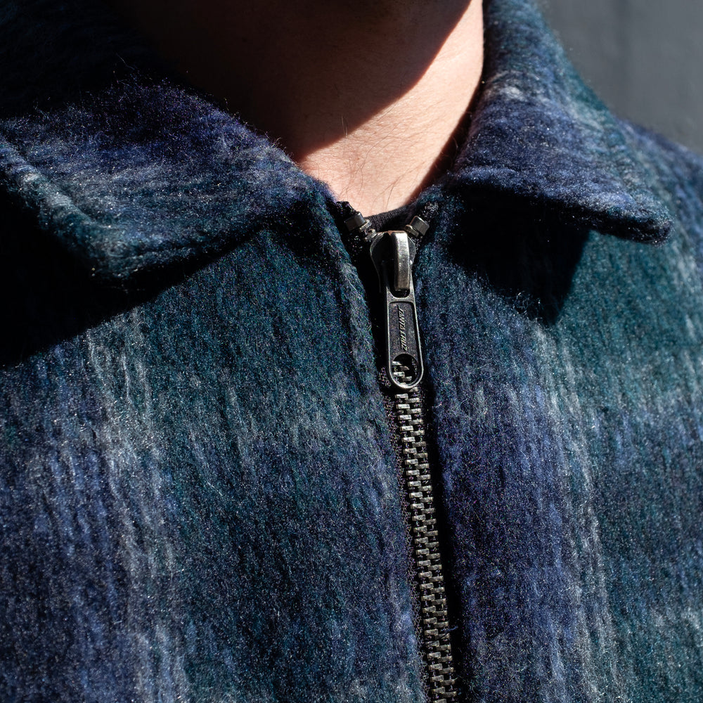 Hideout Check Pattern Mens Jacket | Brushed Wool | Santa Cruz