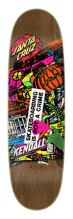 9.00in Kendall Street Art Collage Santa Cruz Egg VX Skateboard Deck No Color