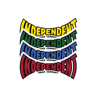 Span Logo 6in Independent Stickers (25 Pack) Assorted Color