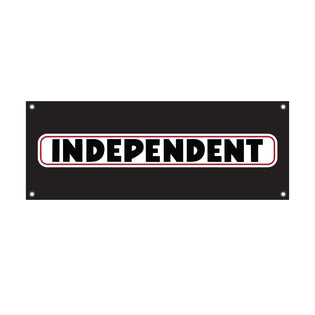 48in Bar Logo Independent Trucks Banner Black
