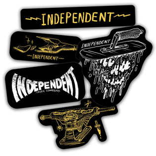 Bratrud Notebook Independent Sticker (5 Pack) Black/Yellow/White