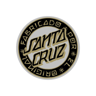 Loco Dot 4in Santa Cruz Stickers (25 Pack) Black/Brown