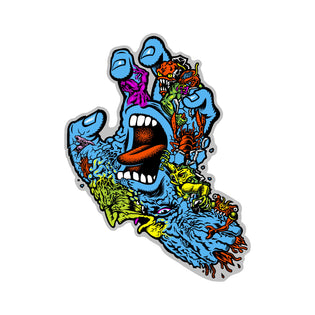 Roskopp Screaming Five 4.75in Santa Cruz Stickers (25 Pack) Multi
