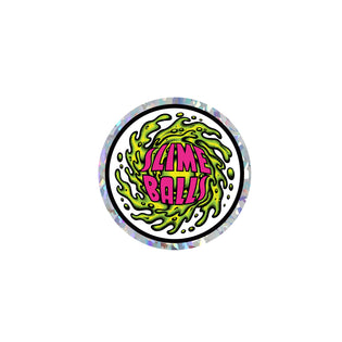Slime Balls Logo Prismatic Holographic 2.5in Slime Balls Stickers (25 Pack) Multi