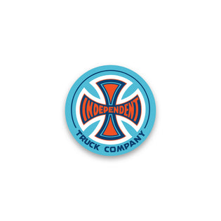 Truck Co Legacy 1in Independent Sticker (5 Pack) Blue/Orange